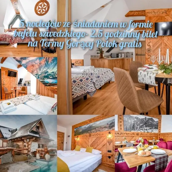 Cicha Woda 300 m od Gorący Potok i Termy Szaflary, hotel v destinaci Szaflary