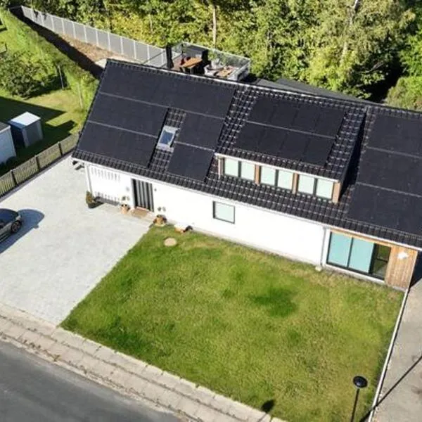 Charming house for 11 persons in Odense with Luxury Rooftop Deck & Free Parking, hotel v destinaci Odense