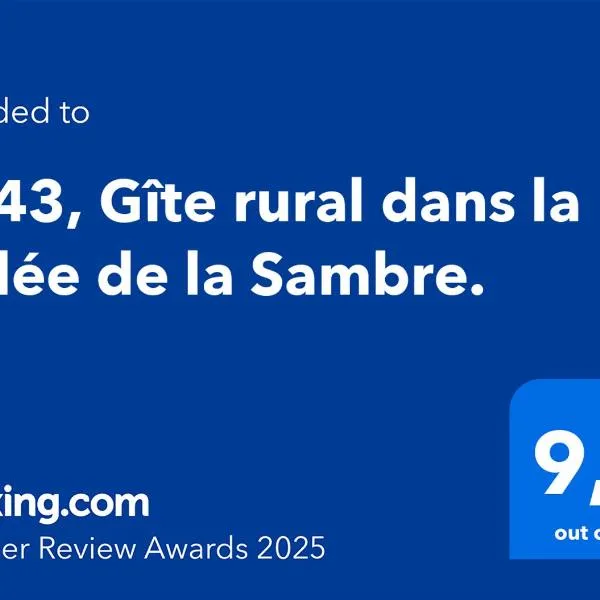 Le 43 - Gîte rural 3 épis, près de Binche, Thuin et Mons, hotel v destinaci Merbes-le-Château