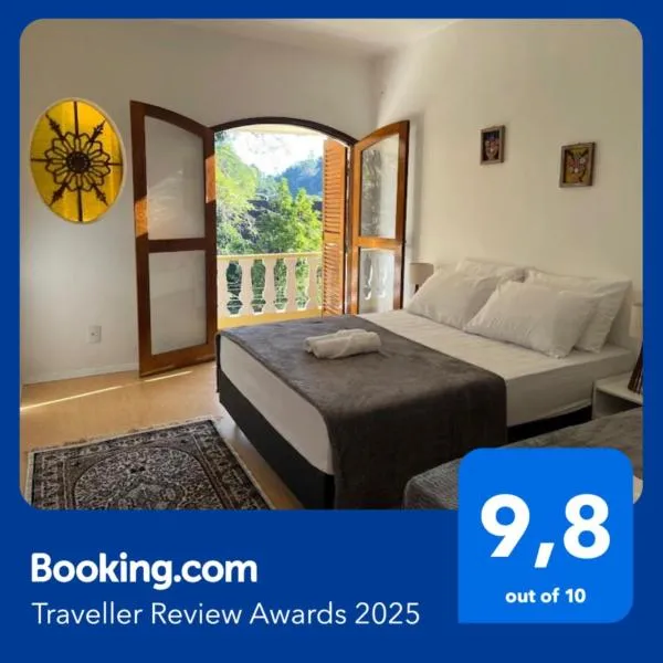 Suíte Romântica premiada com linda vista de varanda em Petrópolis!, hotel v destinaci Petrópolis