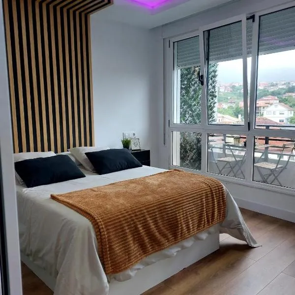 Mar y montaña, hotel Moañában