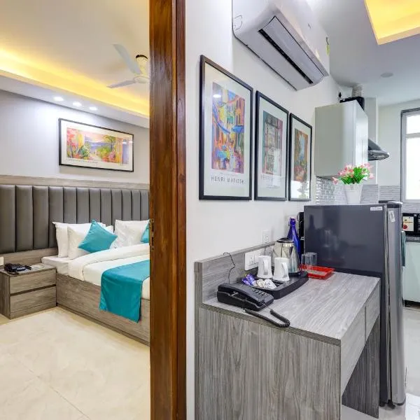 1BHK Suites Opp Marriott - Huda City Centre, hotel v destinaci Gurgáon