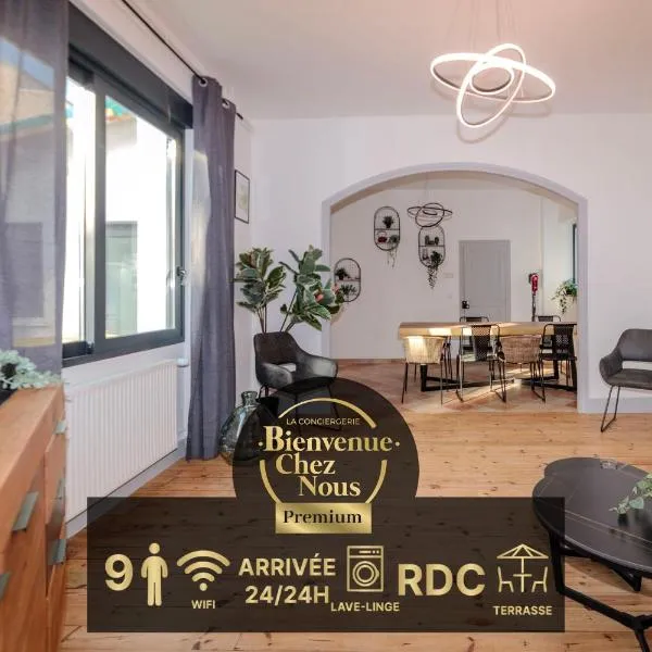VILLE ET VOLCANS - Maison 9 couchages avec garage et extérieur, hôtel à Clermont-Ferrand