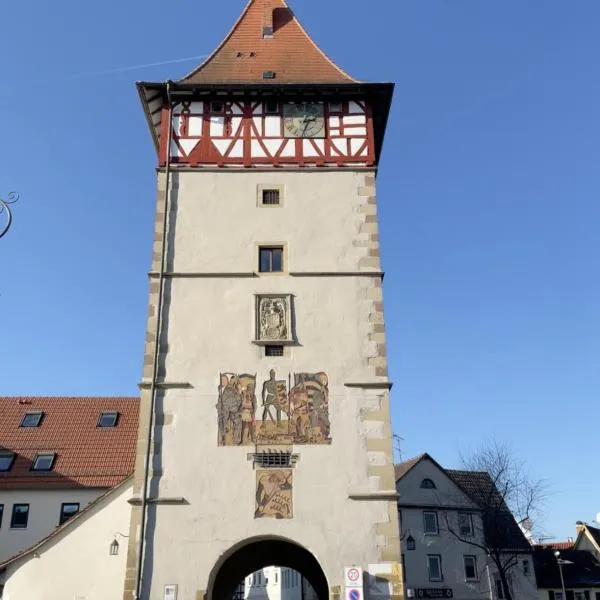 Fire TV, Zimmer mit Arbeitsplatz im Stadtzentrum, hotell sihtkohas Waiblingen
