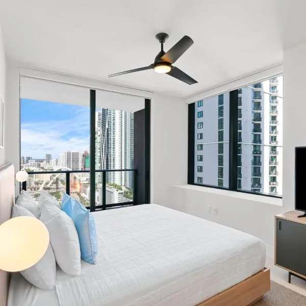 New 26th floor amazing view 2BR-2BA, hotel Miamiban