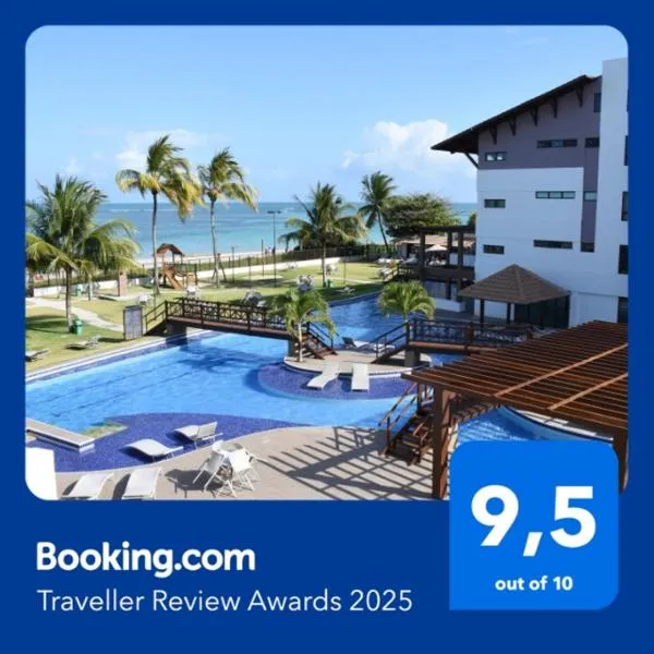 Flat Maui Beach- Com vista e de frente para o mar, khách sạn ở Tamandaré