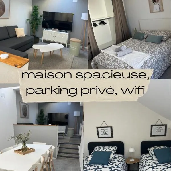 Tys Home, maison spacieuse avec parking, hôtel à Reims