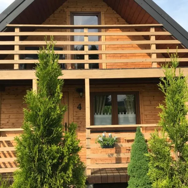 Domki z sauną Bieszczady Boso po Rosie, hotel di Polanczyk