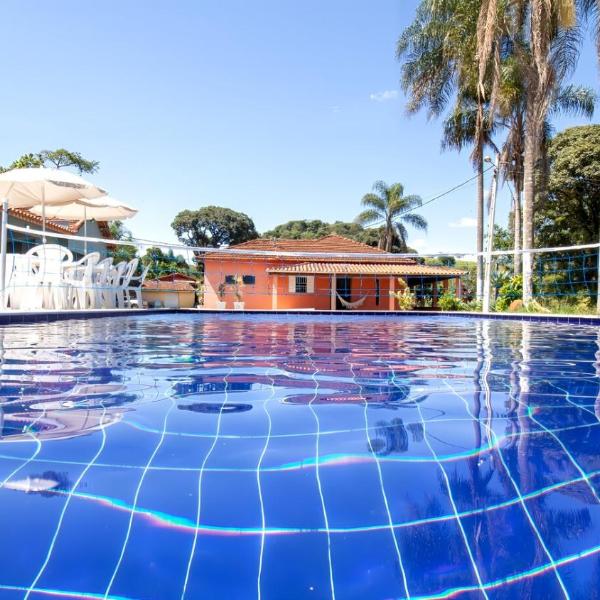 Chacara com piscina, area gourmet equipada e Wi-Fi