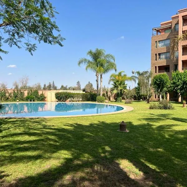 Bel Appartement meublé avec Piscine, l'hivernage à Marrakech, hotel Marrákesben