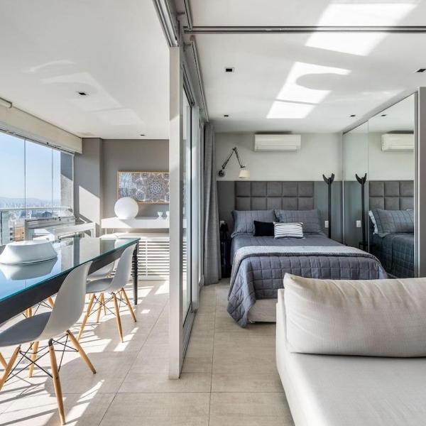 BHaus Bela Vista Bela Cintra - Apartamento Deluxe 1 quarto com varanda - Linda Vista 20o andar - 50m2 - Academia - Piscina - Coworking - Portaria 24h - Lavanderia - Shopping Frei Caneca - vaga de garagem - Metrô - bc21