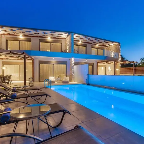 Astarte Villas - Casa Palmera Beach Villa with Pool, hotel in Amoudi