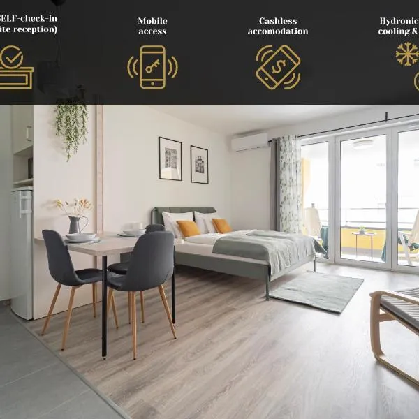 WestSide Garden Apartments by UrbanRent、ブダペストのホテル
