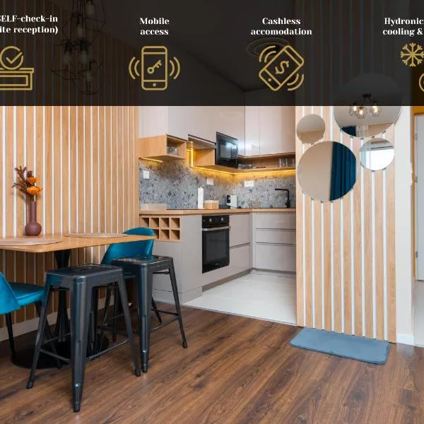 WaterFront City Apartments by UrbanRent, hotel Budapesten