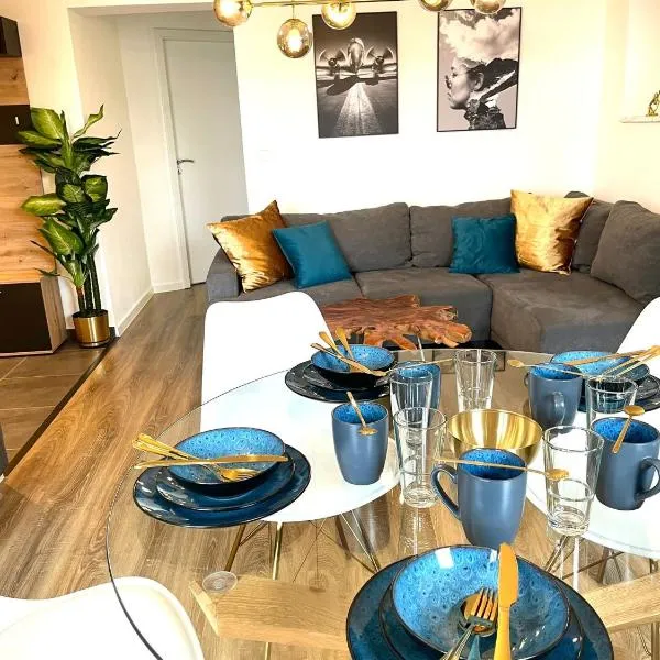 YAY - 58m2 Apartment am Bahnhof - Smart TV - Internet - Kaffee - Waschmaschine - Trockner, hotel v destinaci Mühldorf