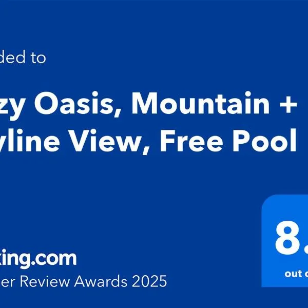 Cozy Oasis, Mountain + Skyline View, Free Pool, hotel in Manila