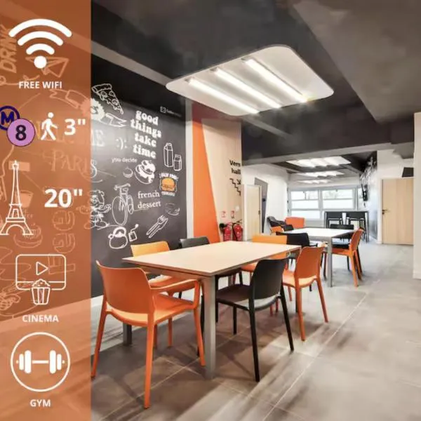 05.Studio#Charenton#Fitness#Cinema – hotel w mieście Charenton-le-Pont