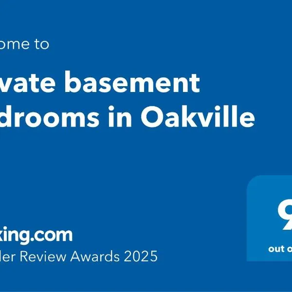 Private basement bedrooms in Oakville, hotel in Oakville