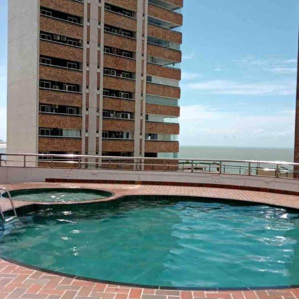 Lindo flat no Number One - Ponta Dareia com serviço de limpeza diaria - Foto 4