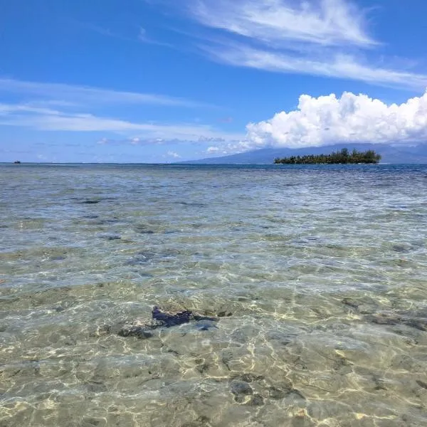 bungalow vue lagon 180 degré, la maison bleue – hotel w mieście Moorea