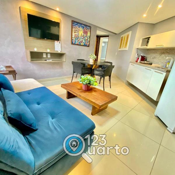Gold Flat Cabo Branco By 123Quarto Hospedagem - Foto 5