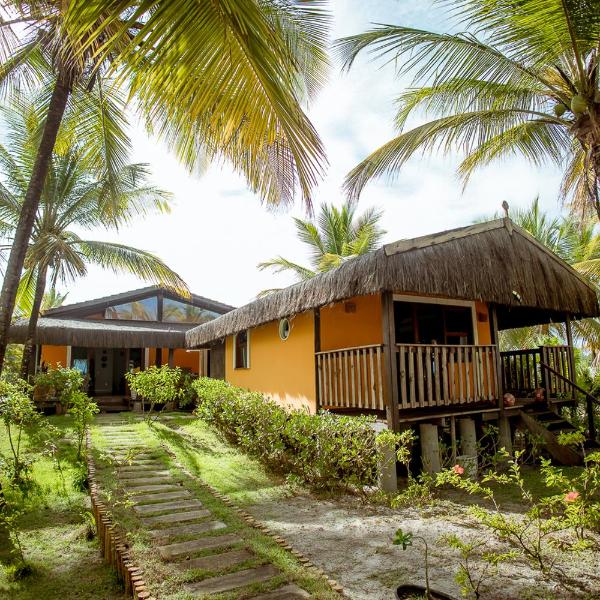 Refugio pe na areia na Praia do Acuipe com Wi-Fi