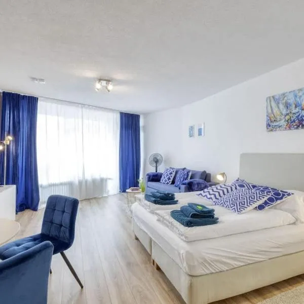 Uhldingen-Mühlhofen में, होटल Relax-Apartment mit Indoor-Pool, Fitness und Netflix am Bodensee