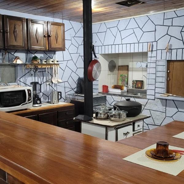 Casa de sítio com piscina coberta, sala de jogos e fogão a lenha - Foto 5