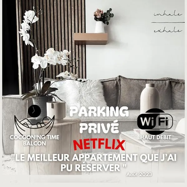 Le cocon Blånc Metz -T2 cosy avec parking privé & balcon - Gare, Nouvelle Ville, Hotel in Metz