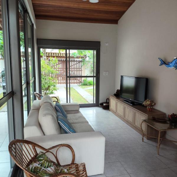 Casa na Boraceia, 100 M praia c roupas cama e banho - Foto 5