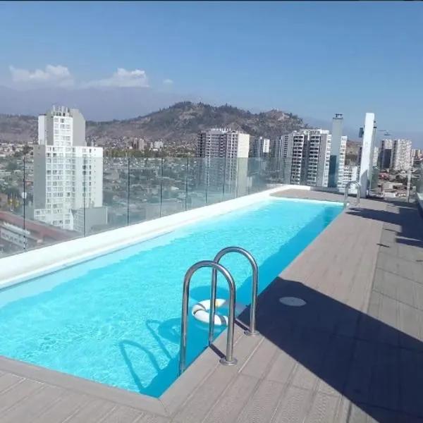 17 Apartamento en Santiago en frente a Metro - Estadio - Hipodromo de Chile, hotel in Santiago