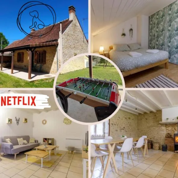 Maison de campagne rénovée proche Argenton Sur creuse, hotel em Célon