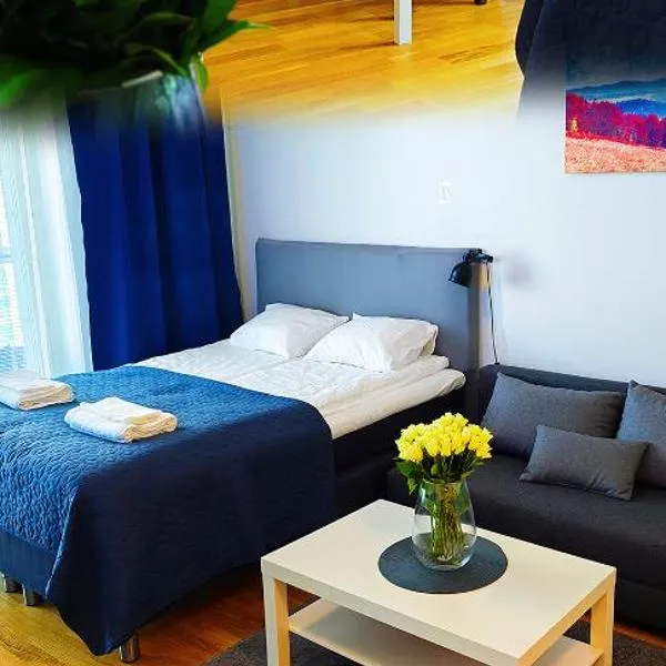 City center brand new studio, parking, hotel in Oulu