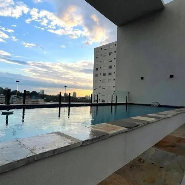 Apartamento Completo com Piscina, Academia e Salão de festas em São Carlos, hotel in São Carlos