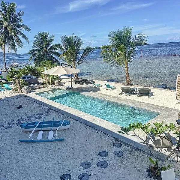 Pension Irivai, appartement UO UO 3 chambres vue mer、ウツロアのホテル