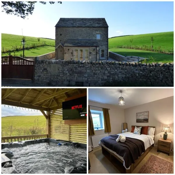 PRIVATE LUXURY Barn Stay with Hot Tub and OUTDOOR ENTERTAINMENT, YORKSHIRE DALES SLEEPS 10!, hotel v destinaci Airton