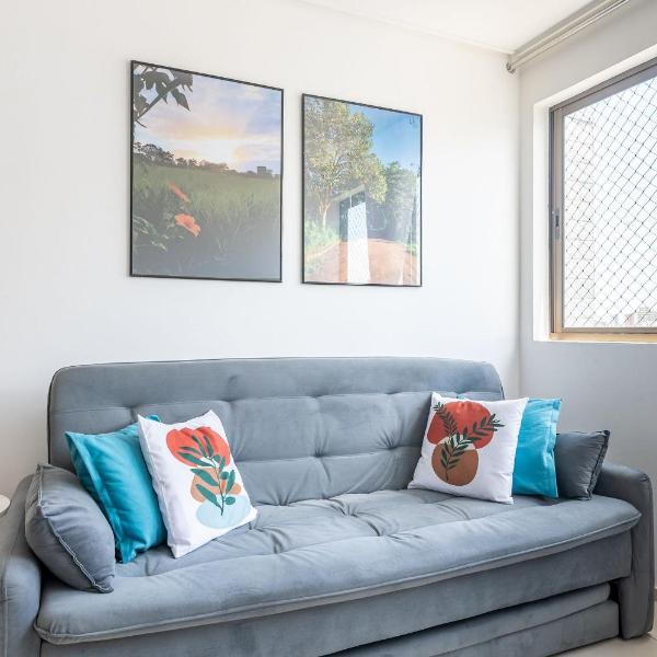 Flat completo e aconchegante nas Graças-SH109M