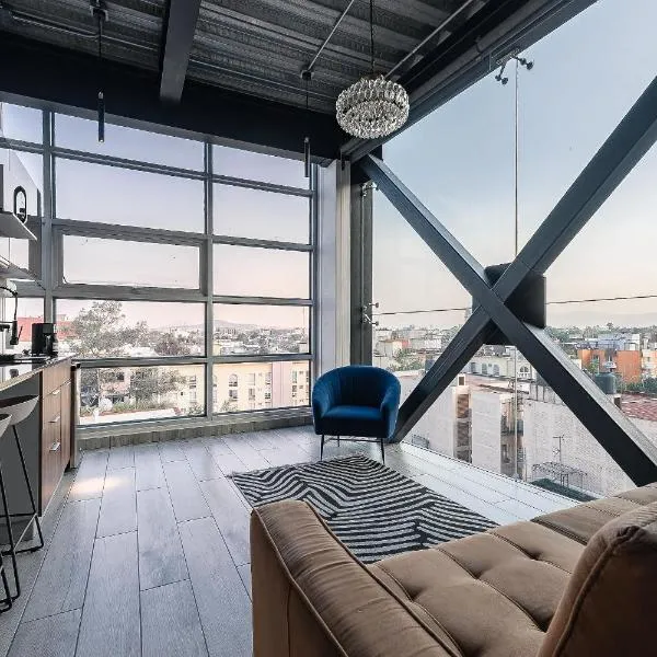 The Diamond Loft Modern Luxury w/ Equipped Kitchen – hotel w mieście Meksyk