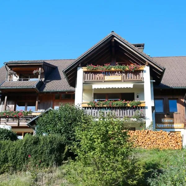 Appartment Bergblick, hotel v destinaci Bernau im Schwarzwald