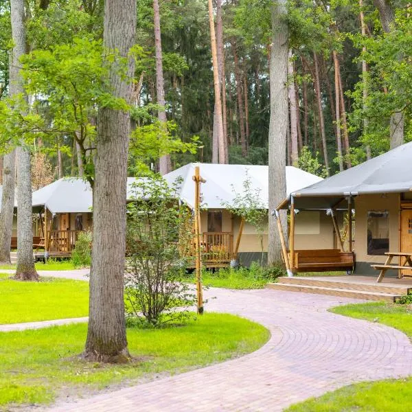 Zelte im Safari Park Hodenhagen, hotel di Hodenhagen