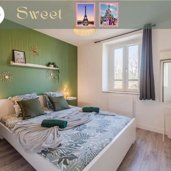 Sweet - Superbe appartement avec parking privé - Paris-Disney & CDG à 25 minutes – hotel w mieście Pomponne