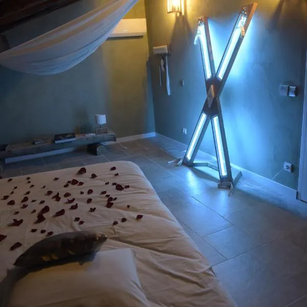 Superbe appartement loveroom avec balnéo Dolce notte，位于Carbonne的酒店