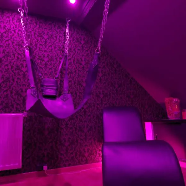 love-room-alsace-67 L'ESCALE DU DESIR - Balançoire d'amour, Croix de Saint André, Menottes et Fauteuil Tantra – hotel w mieście Niederbronn-les-Bains
