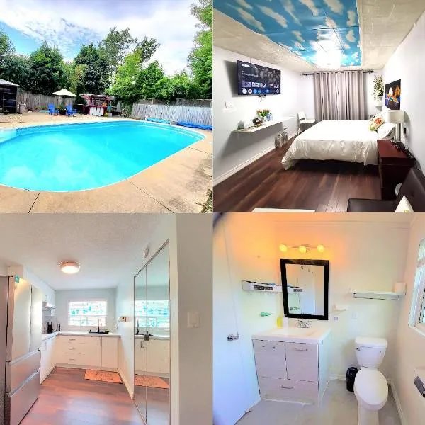 Cozy and quiet house with swimming pool, hotel in Toronto