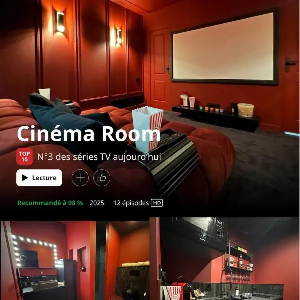 LE CINÉ-ROOM, T2, Netflix, Prime, Hyper-centre, hotel in Mâcon