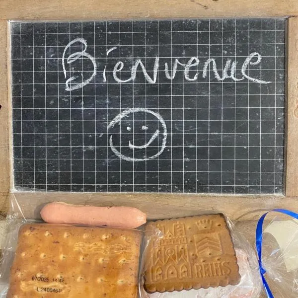 appart studio RDC de maison avec extérieur proche Reims, hotel en Tinqueux