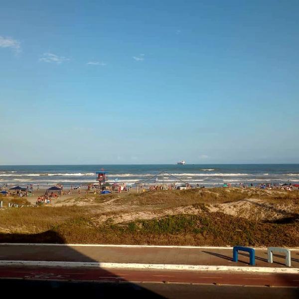 Pé na areia
