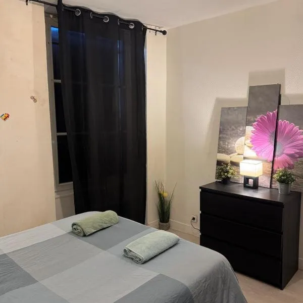 Spacious flat, 7 people, 5 beds, hotel a Louvres