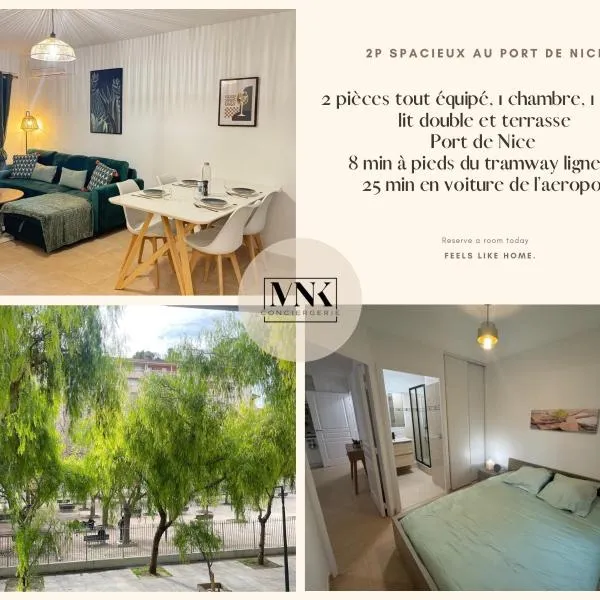 Spacieux 2 pieces au Port de Nice, hotel v Nice