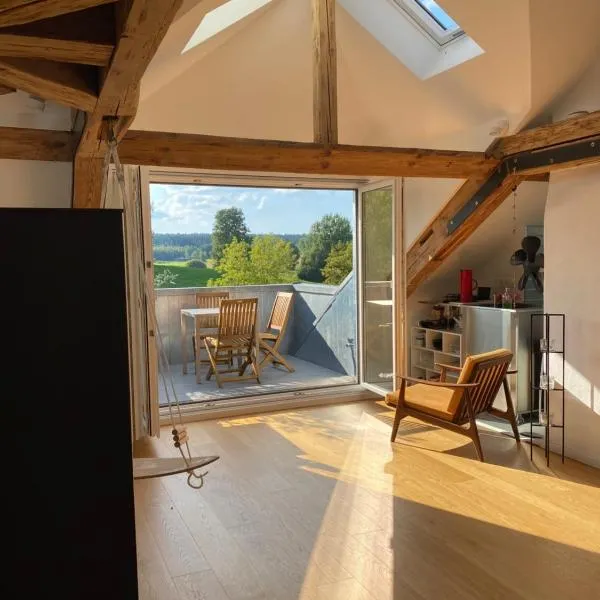 Loft im Haus mit Geschichte โรงแรมในMähring